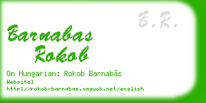 barnabas rokob business card